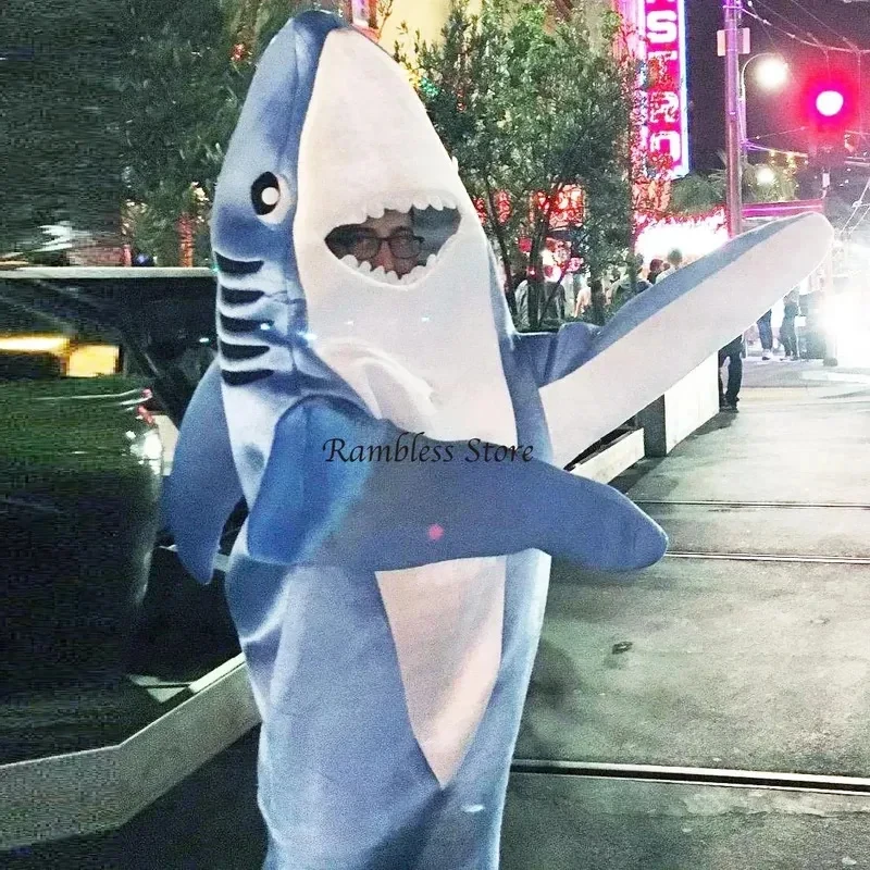 

★Halloween Cosplay Costume Adults Blue Sharks s for Purim Events Clothes Sea Animals Shark with Teeth Cos 2026 New ♥Look Me ←_←
