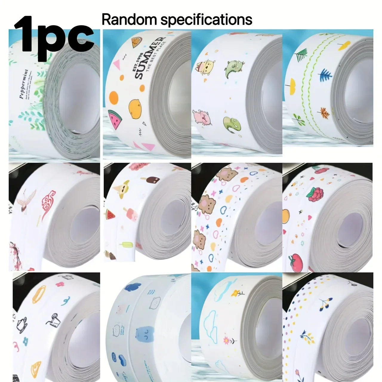 High-Quality Waterproof Toilet Seal Strip, Suitable for Bathroom - Self-Adhesive Sealing Tape with Stylish Stitching Design,