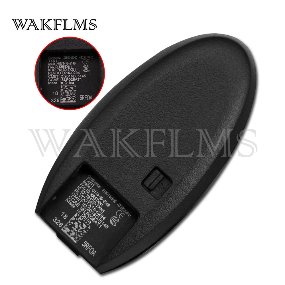 S180144500 For Nissan Kicks X-Trail 2019 2020 Proximity Smart Car Key Fob 433MHz NCF29A1M KR5TXN1 285E3-5RF0A