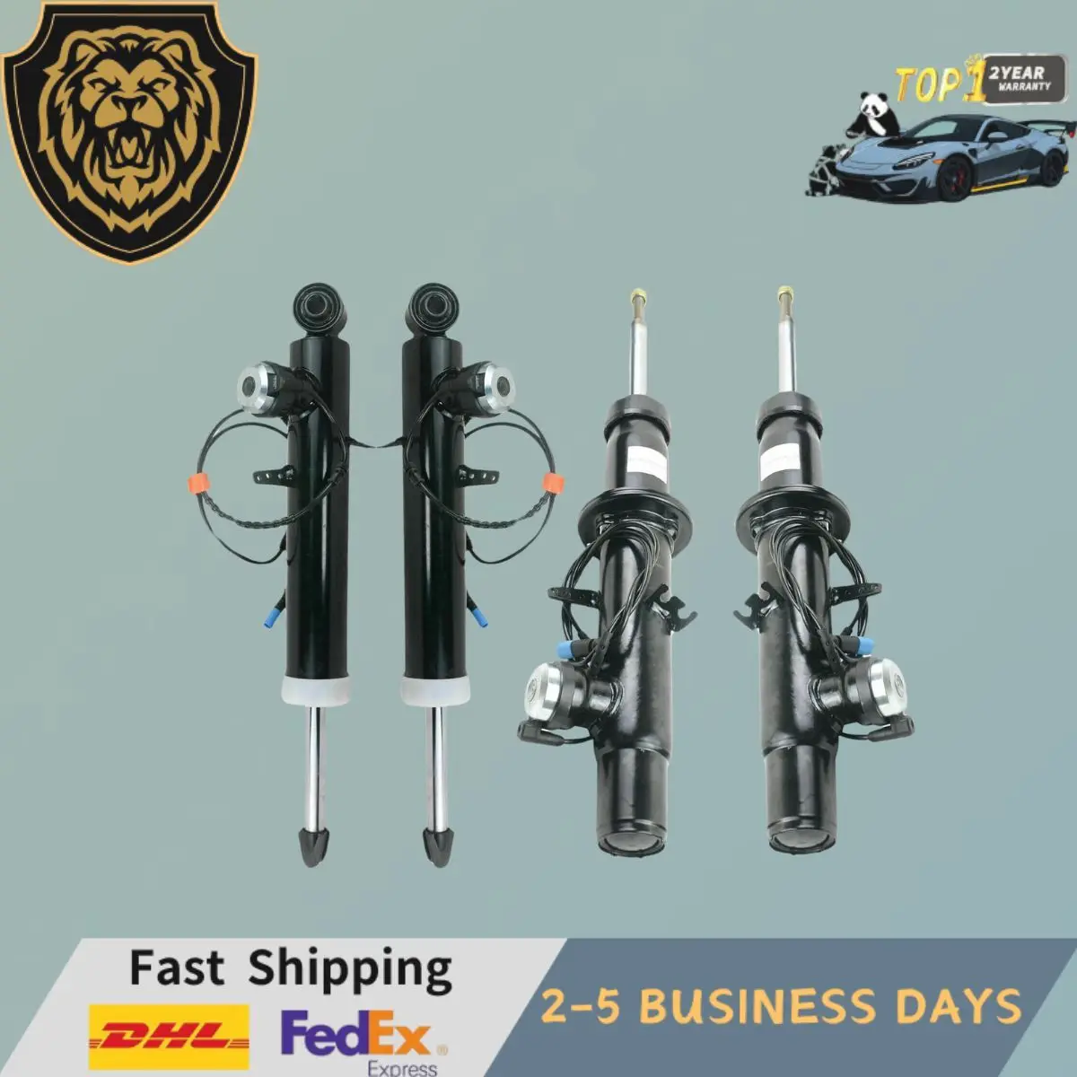 

4x Front Rear Shock Absorbers w/VDC Fit BMW X5 F15 F85 X6 F16 F86 xDrive25d 50i 37116863173, 37106875083, 31317856489, 313178502