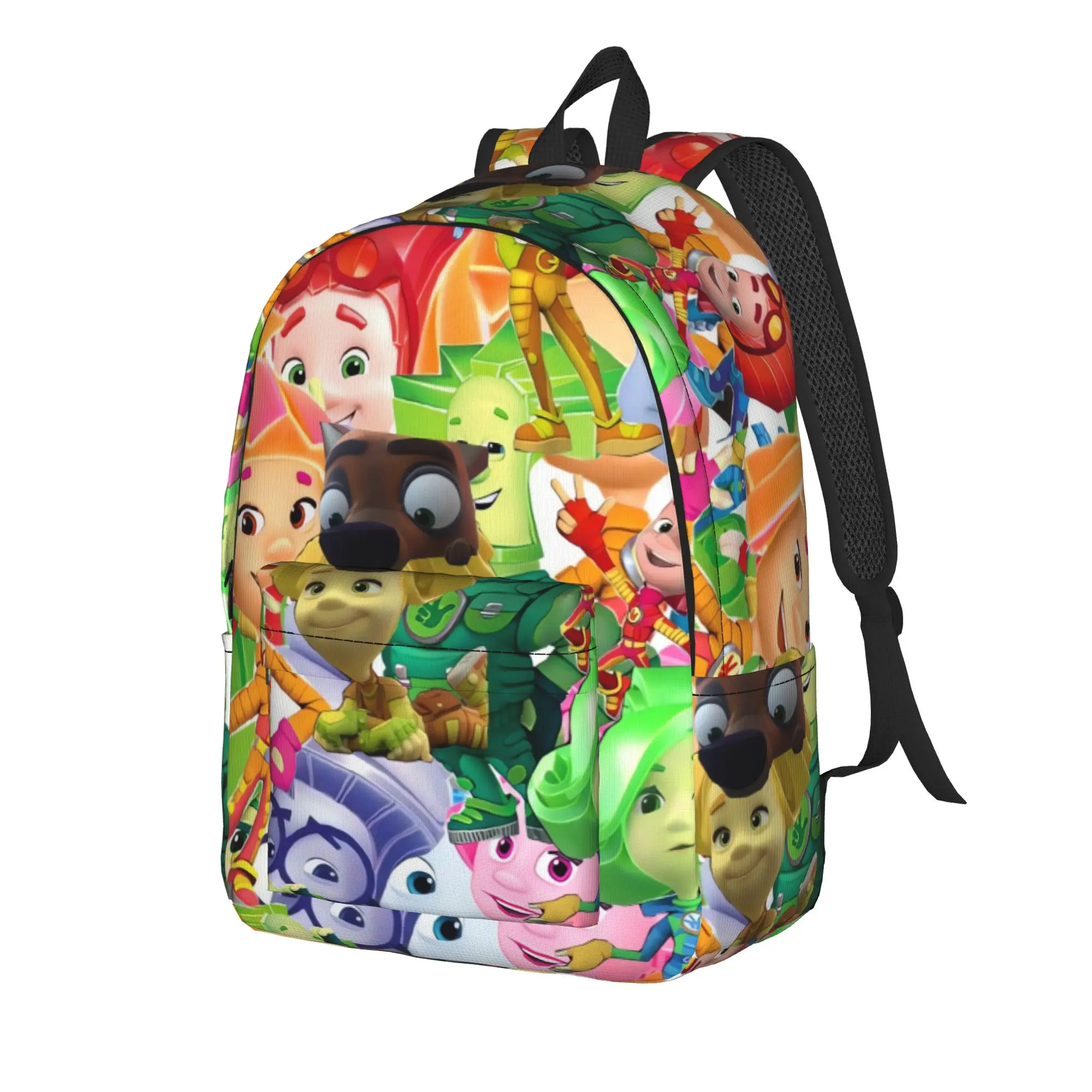 The Fixies Kindergarten Backpack  Camping Backpacks Women Men Streetwear School Bags Colorful Print Rucksack