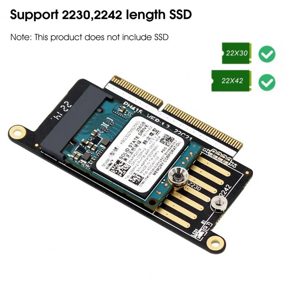 Ssd Converter Card Ssd Adapter Card for Macbook Pro 2016 2017 A1708 Ngff M.2 Mkey Nvme 2230 2242 Expansion Converter Board