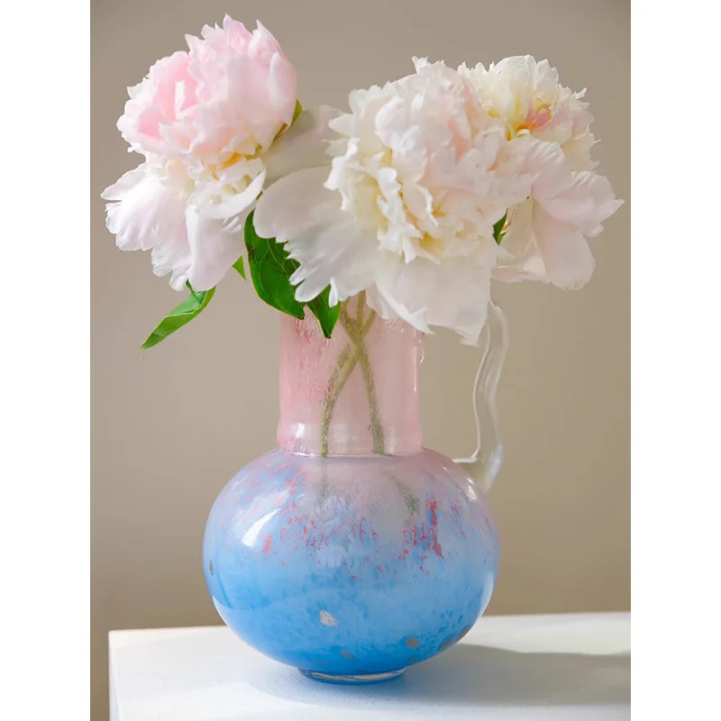 Vintage Fenton Cream Style Vase Luxe Glass Flower Vase French Decor Home Ornament