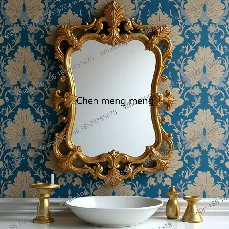 CC Customized palace Yanfeng vanity mirror luxury bathroom mirror living room fireplace decorative mirror advanced sense