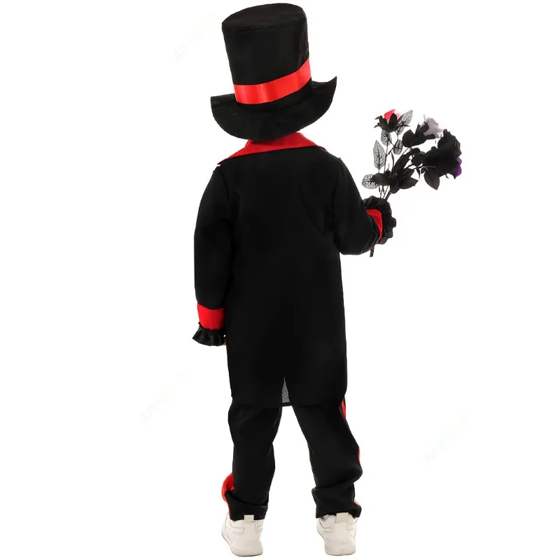 子供のためのコスプレ衣装、制服、パンツ、コート、衣装、ドレス、ハロウィーンパーティー、パフォーマンス服、男の子、女の子、-b