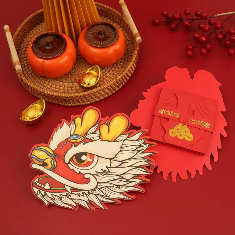 12 Stück rote Umschläge falten roten Umschlag Glücks geld Umschlag, chinesische Neujahr rote Umschläge, neues Jahr rotes Paket