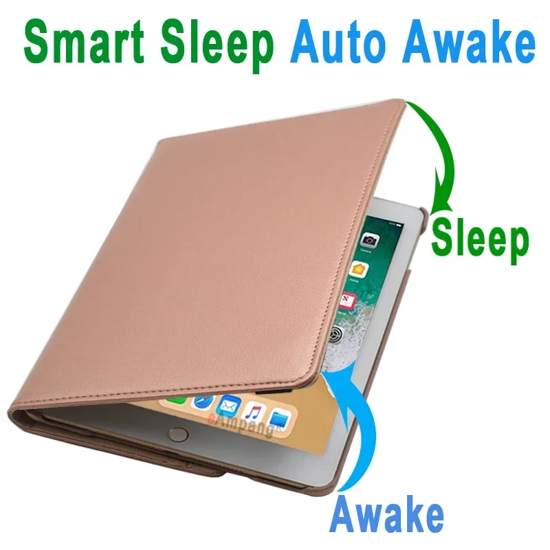 360 Degree Rotating Leather Smart Sleep Awake Cover Case for Apple iPad Pro 9.7 2016 A1673 A1674 A1675 Coque Capa Funda