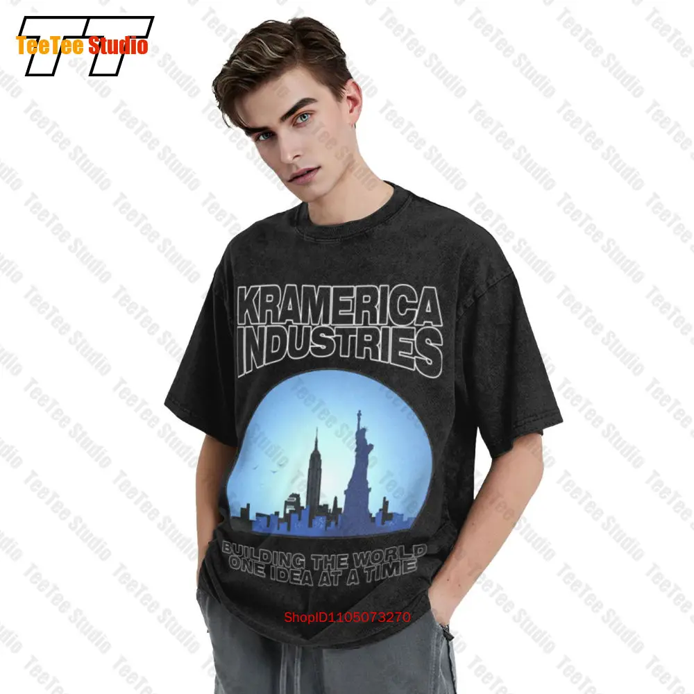 تي شيرت Kramerica Industries Cosmo Kramer Seinfeld Vintage كبير الحجم 9QP0