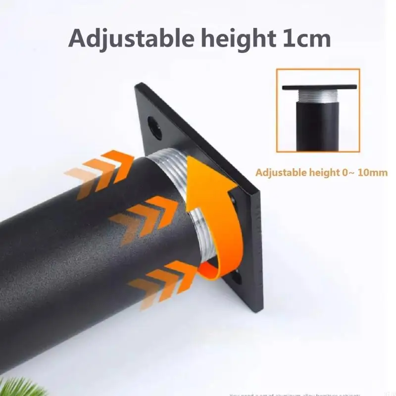 2pack Adjustable Furniture Legs With Nonslip Base Heavy Duty Aluminum For Coffee Table Stand Bed 37JD