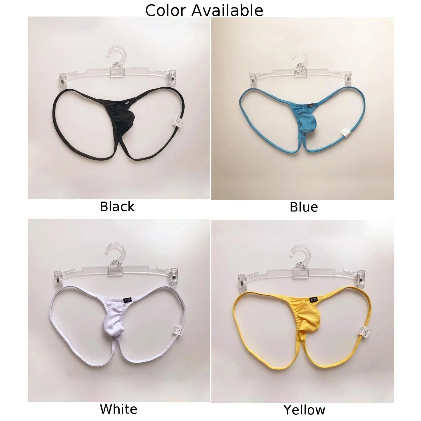 String dos nu taille basse pour homme, sous-vêtement respirant, culotte en poudre bombée