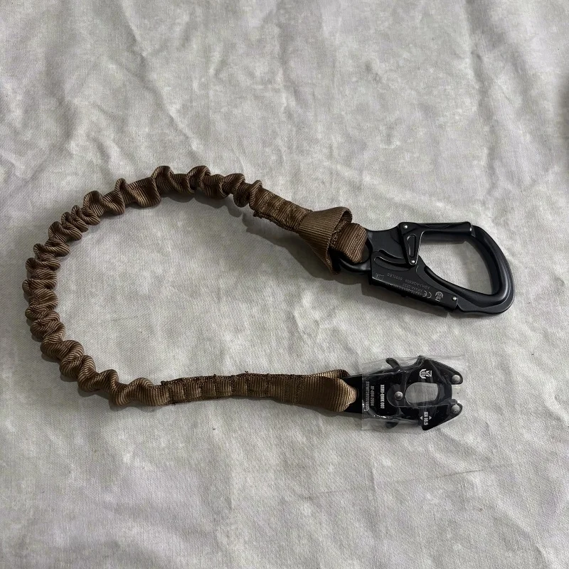 Outdoor Sports Machine Descent Quick Release Elastic Safety Rope Double Head Buckle