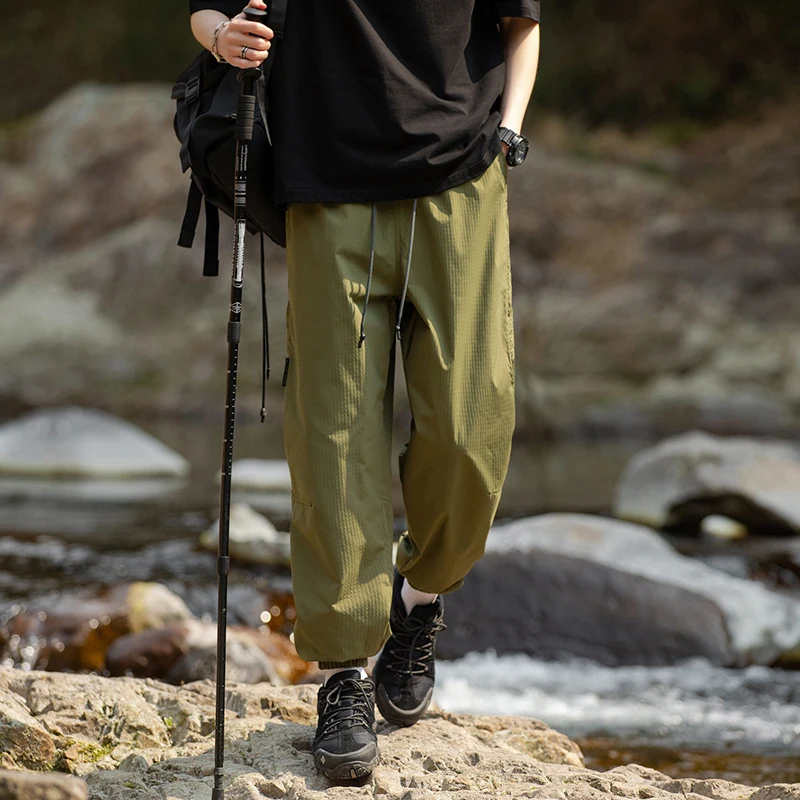 

Summer Men's Casual pants 2024 New Waterproof and Outdoor Mountaineering Sports Jogger Pants Men's Functional wind dungarees