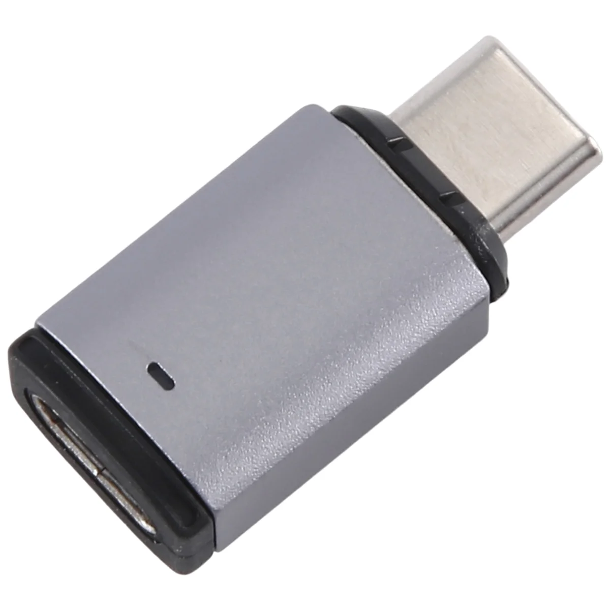 Adaptador magnético USB C macho a hembra, conector OTG recto, 5A, 100W, PD, imán de carga rápida