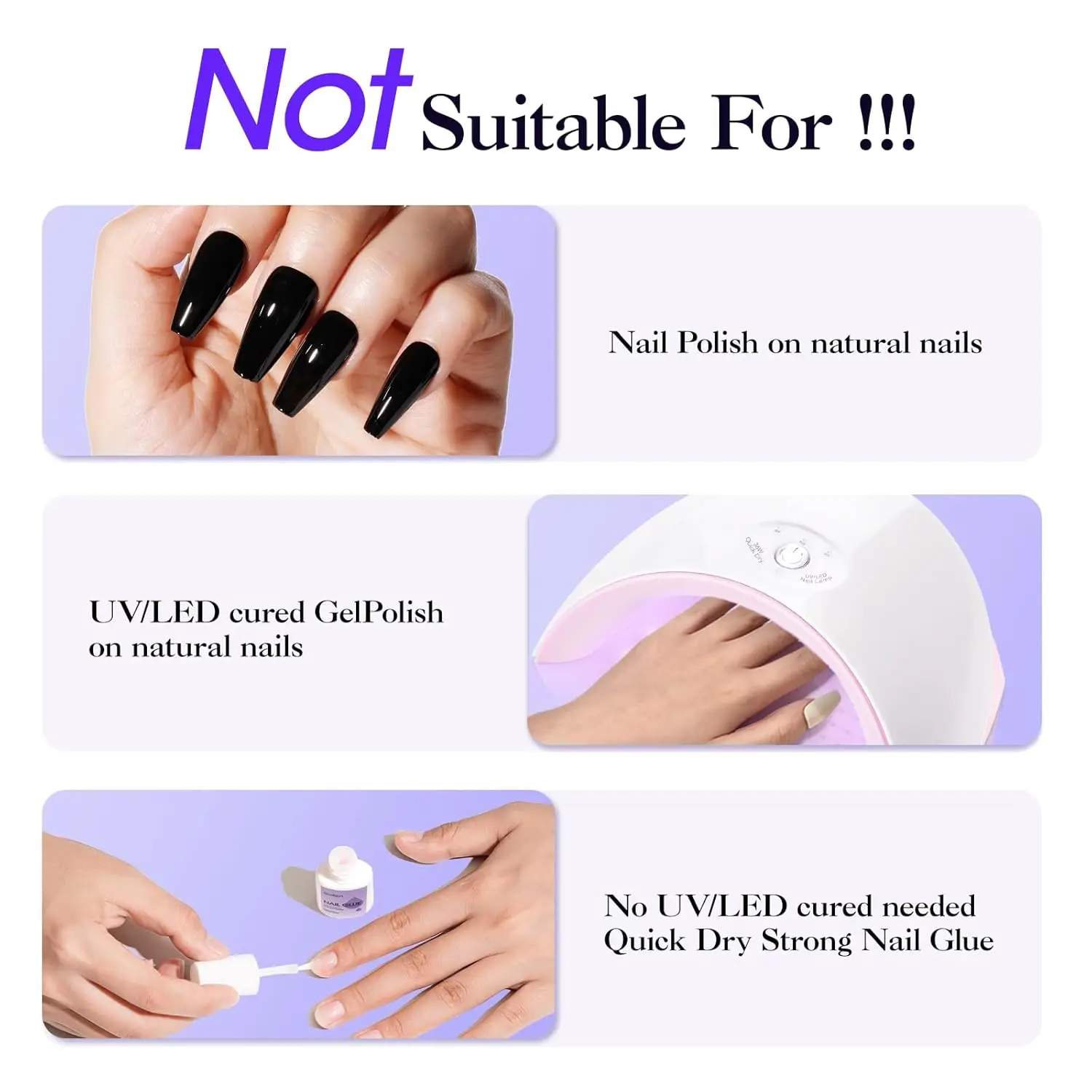 Gellen Debonder Nails Nagellackentferner zum Aufdrücken, 40 ml, UV-Kleber, sanft, nicht ureton, falsche Gelspitzen, Zubehör, geruchlos