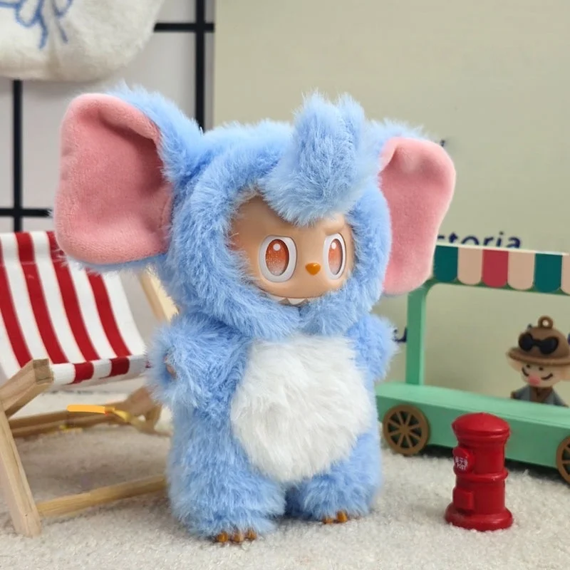 Per 17 cm Labubu Vestiti Stitch Cat Collection Vestiti Labubu di alta qualità Vestiti di peluche Set Vestiti Ali d'angelo Abbigliamento Labubu