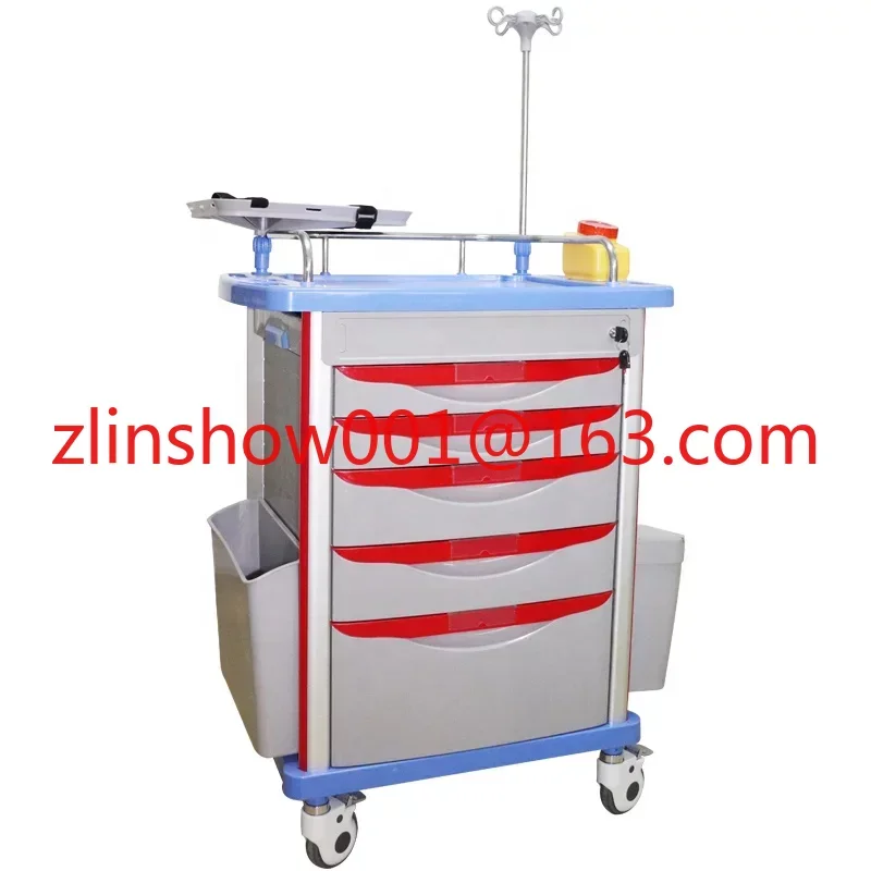 

ORP601-ET Manufacturer ABS Medical Equipment Trolley Hospital Medicine Cart Emergency