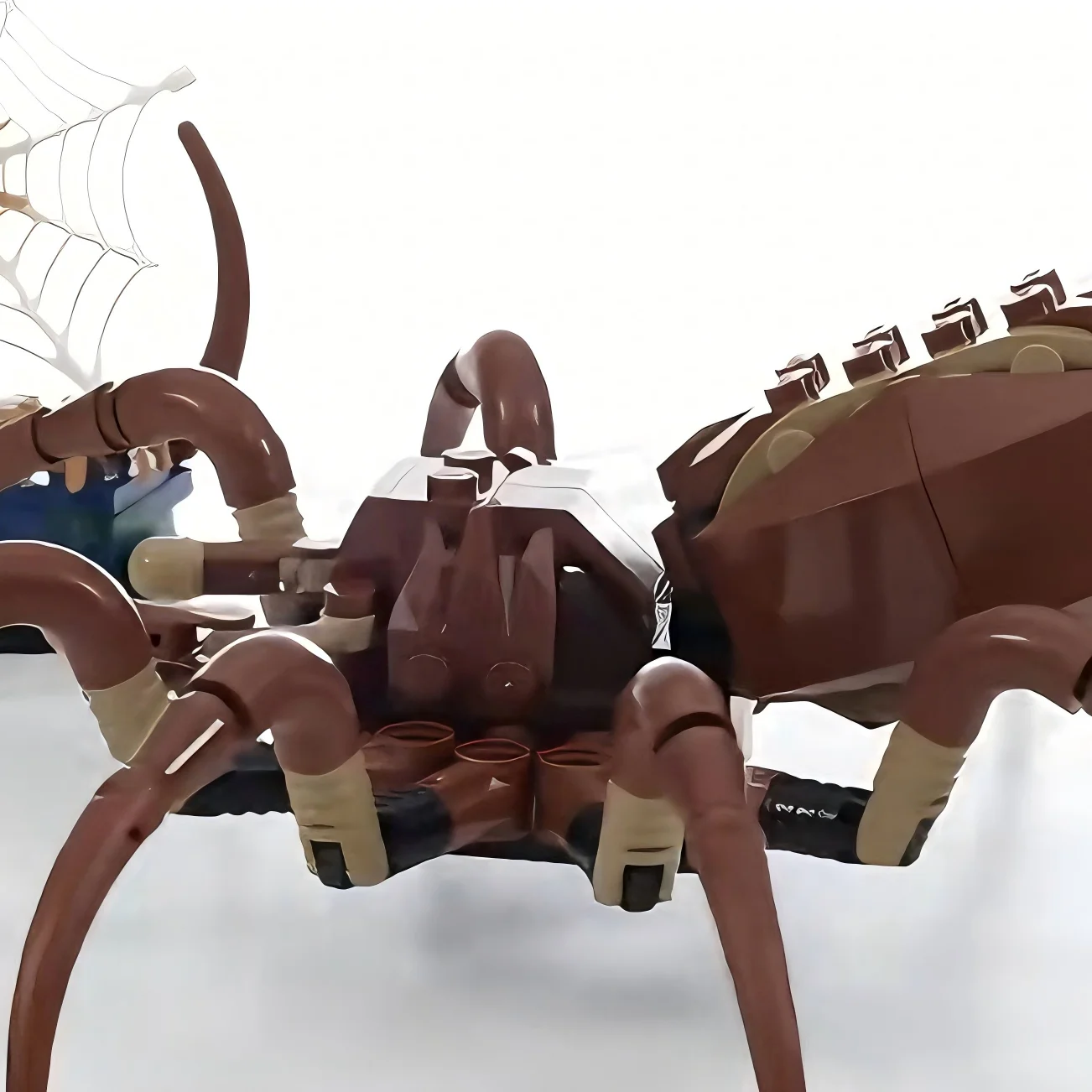 Brown Small Spiders Model 76434 Building Blocks Sets Suitable for Birthday Gifts Compatible with Legoed Particles ，195pcs.