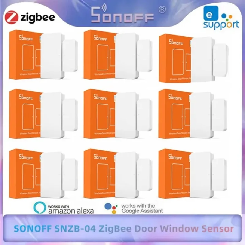 SONOFF ZigBee SNZB-04P Smart Home Window Sensor eWeLink APP Alert Notification Smart Home Security Detector For Google HomeAlexa