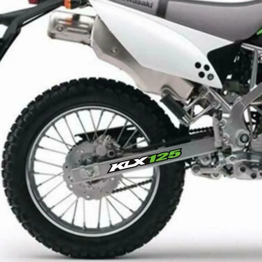 Para kawasaki klx125 klx 125l 2003-2006 swingarm reflexão adesivos decalques listras