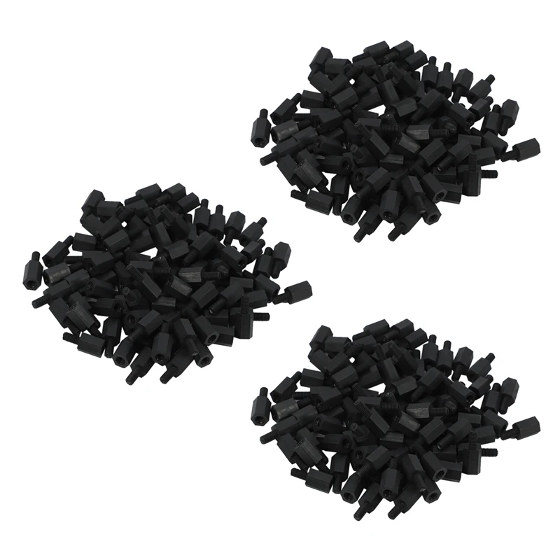 

300Pcs M3 Thread 8Mm+6Mm PCB Fixed Nylon Hex Standoff Spacer Pillar