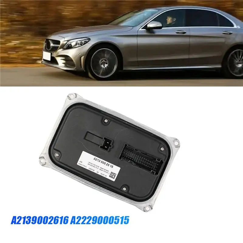2X Car LED Power Module Control Unit A2139002616 A2229000515 For Mercedes W205 S205 2014-2021 Plug And Play Ballast