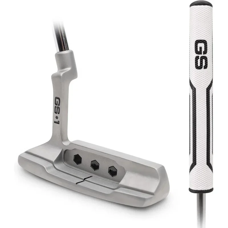 GS1 Tour Putter – 34” Right-Handed Blade Putter with Milled Face, Choose Oversized Fat Grip or Traditional Grip