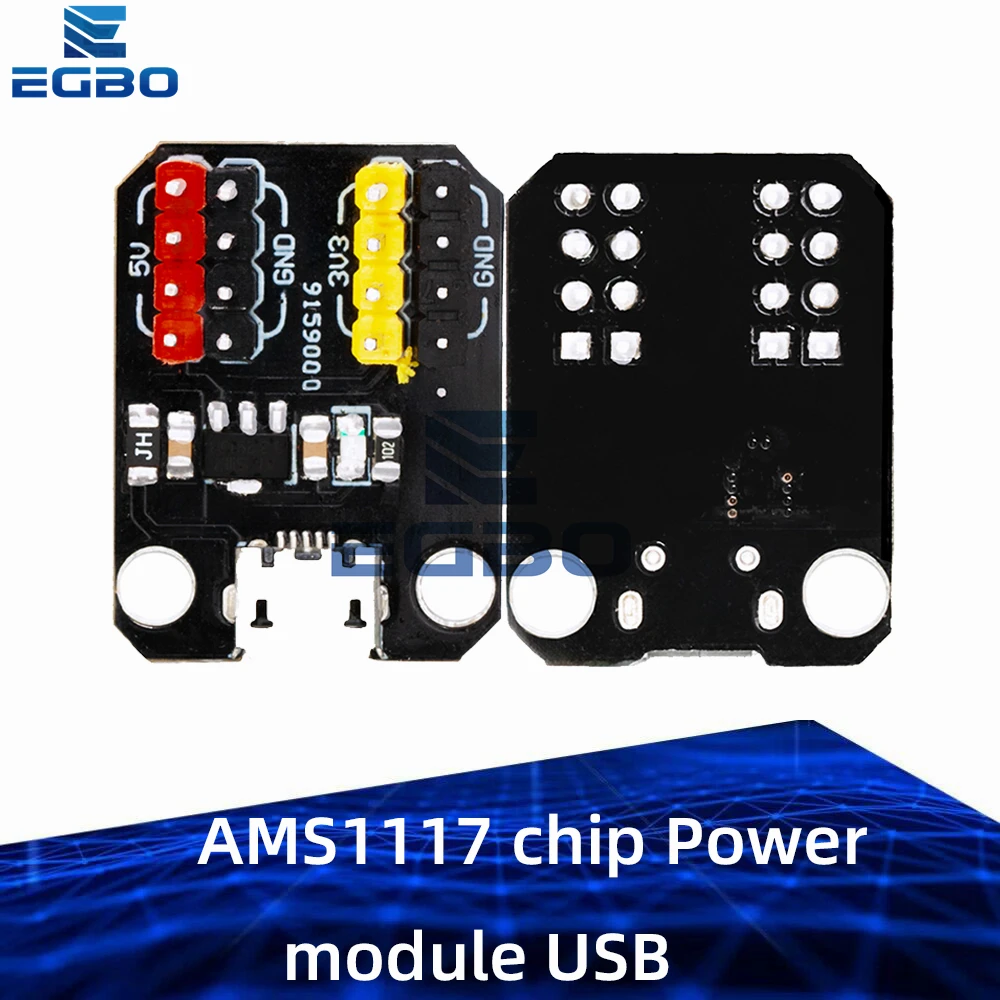 AMS1117 chip Power module USB Power module Micro USB port 3.3V  5V for arduino