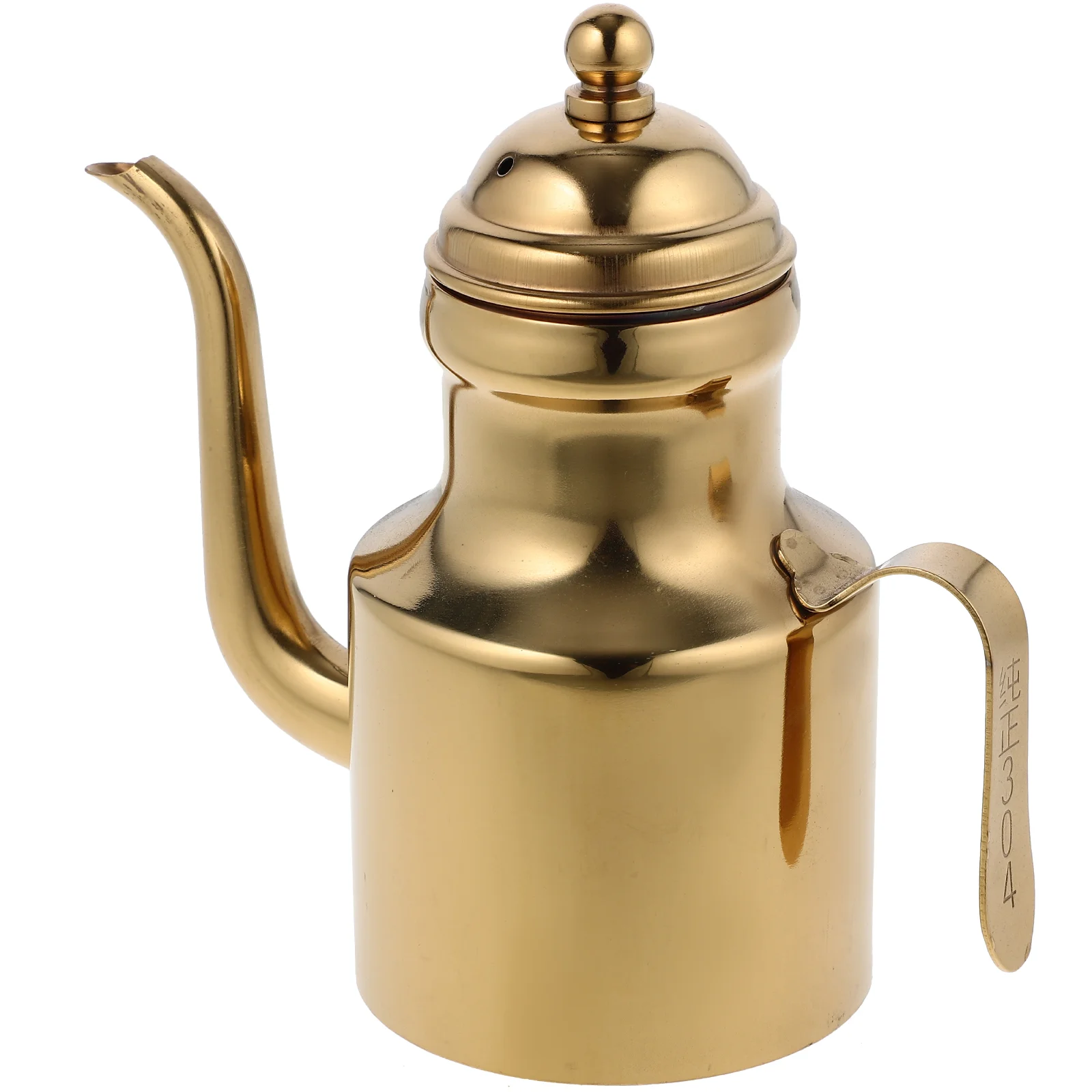 Coffee Flavour Syrup Stainless Steel Oil Pot Water Jug Dispenser Storage Grease Container with Lid Nozzle