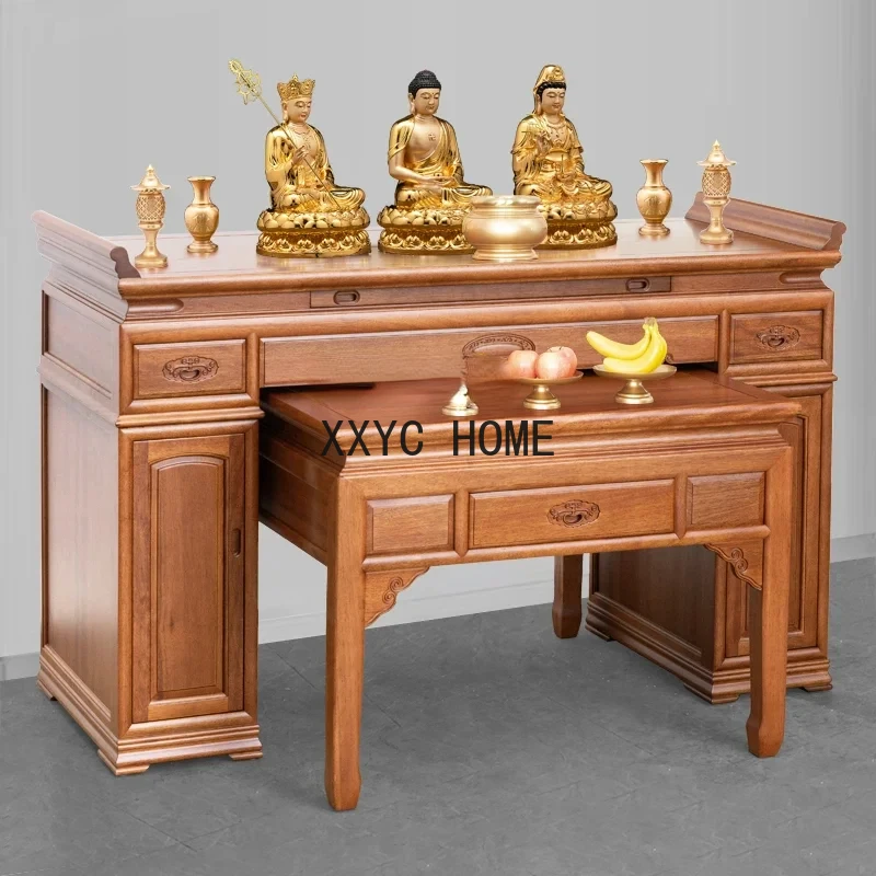 

Altar New Chinese Style Solid Wood Household Incense Desk Buddhist Hall Incense Desk Buddha Table