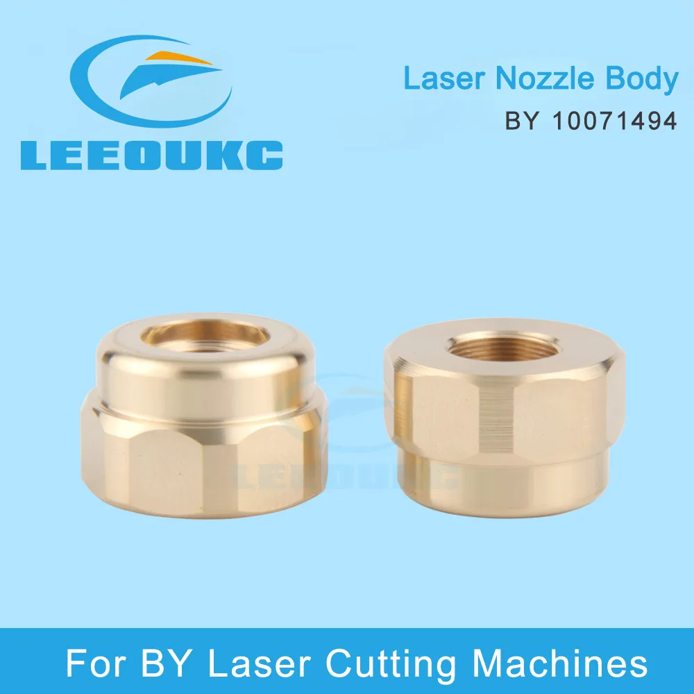 

LEEOUKC 10Pcs/Lot Copper Laser Nozzle Body PN 10071494 For BY Fiber Laser Cutting Machines Accessories wholesale