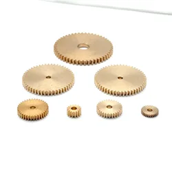0.2M Mini Copper Gear 8/9/10/11/12/13/14/15/16/17/18/19/20 Teeth 0.68mm 0.98mm 1.48mm 0.7mm 1mm 1.5mm Spur Gear RC Model Making