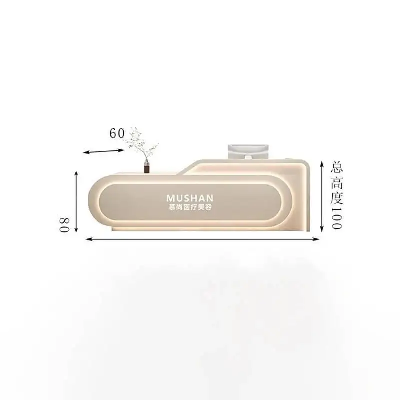 

Modern Luxury Desks Accessories Professional Reception Reception Desk Beauty Escritorio De Recepcion Commercial Furniture