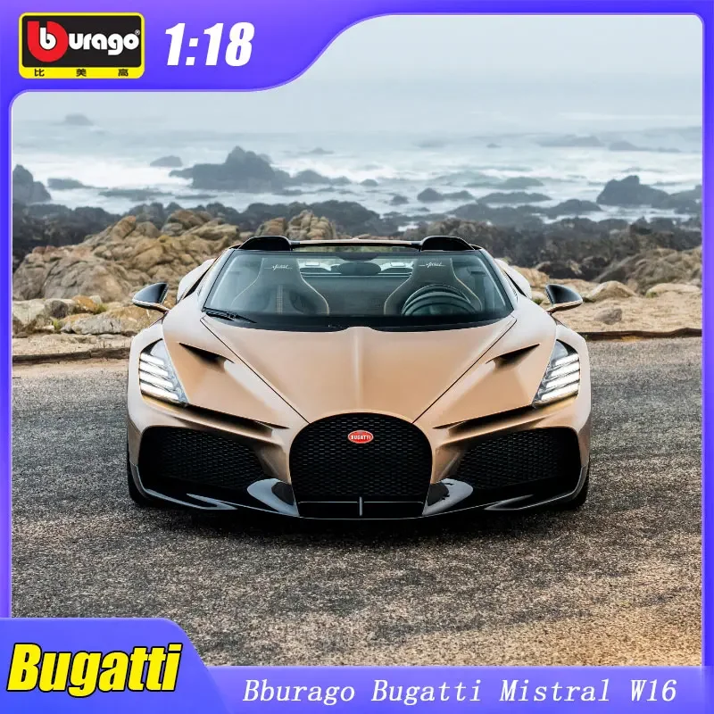 

1:18 Bburago Bugatti Mistral W16 Model Car Diecast Bugatti Mistral Sports Cart Alloy Luxury Vehicle Toys Car Kids Gift