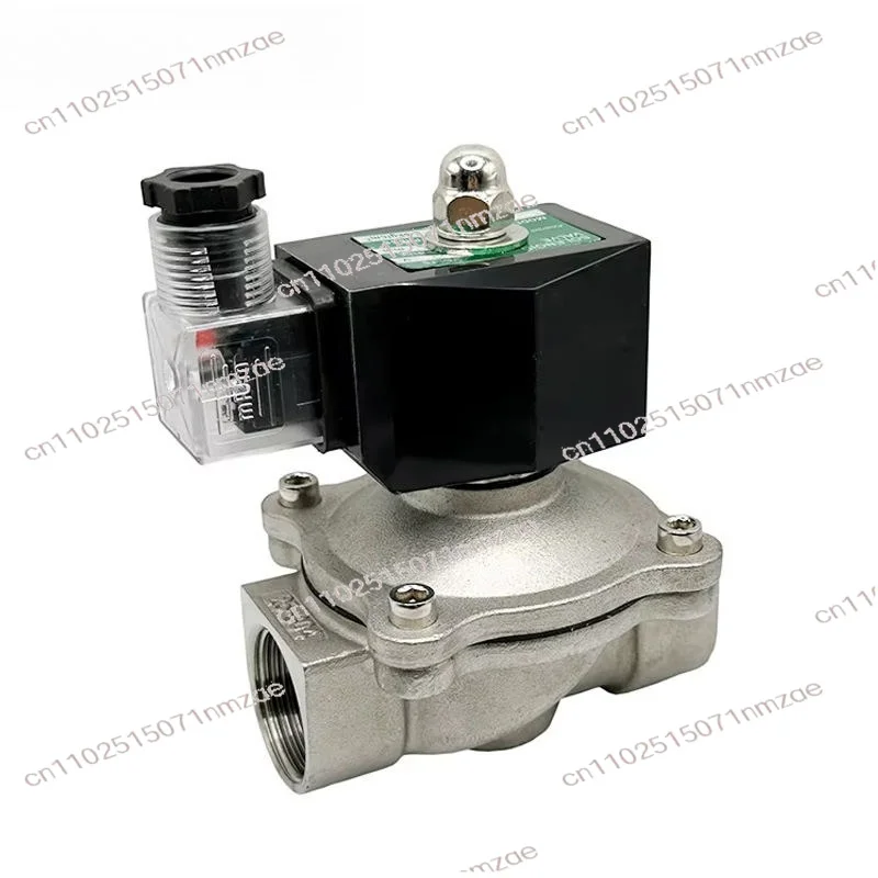 304 Stainless Steel Pneumatic Solenoid Valve, Normally Closed Water Switch Valve with 12V/24V/220V/230V Coil