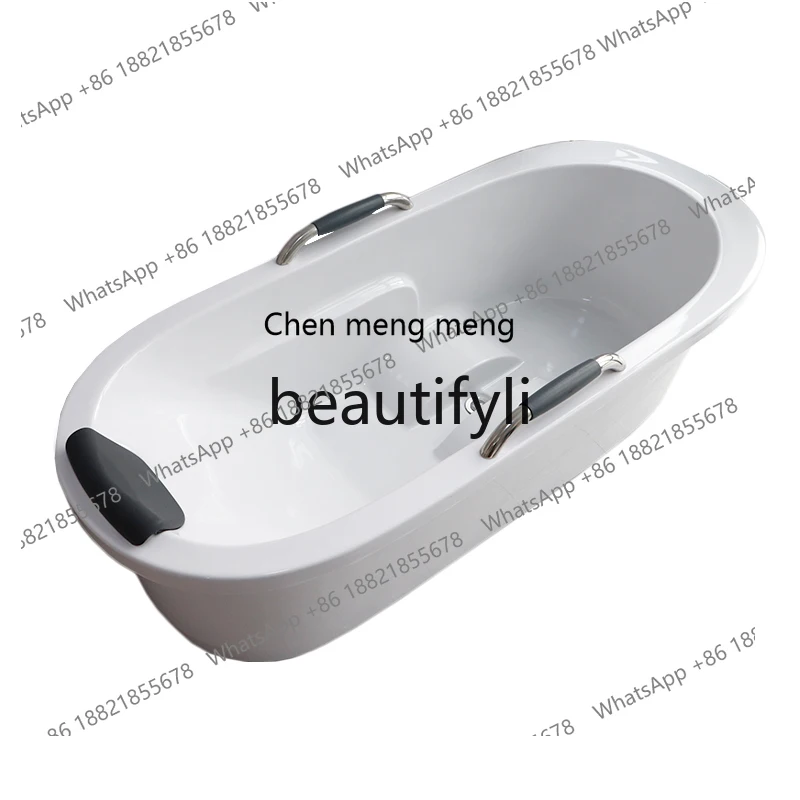 Acrylic beauty salon bathtub integrated removable household small apartment single bathroom adult independent bathtub  R