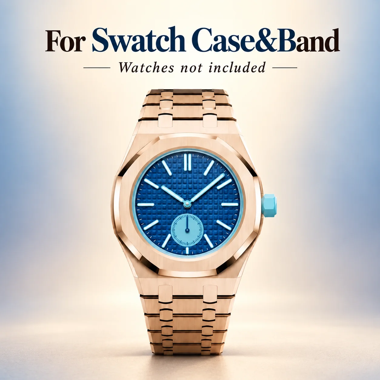 New 316L Stainless Steel and Carbon Fiber + Fluororubber Straps for Swatch Band Collab Collection Case Bracelet Luxury Mod Kit