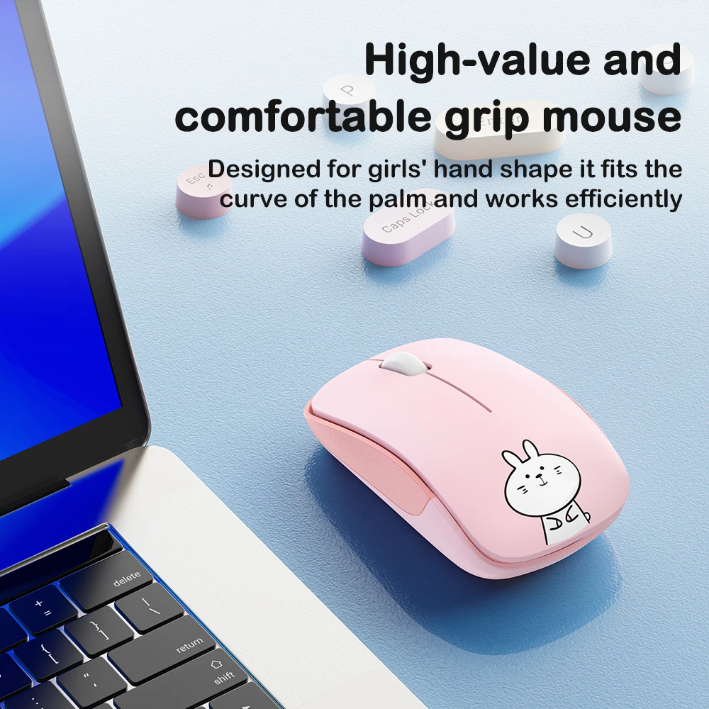 HOCO K7 2.4G USB 68 Keys Bluetooth Wireless Keyboard & Mouse Set 1600DPI For iPad Tablet Desktop Laptop Android IOS Office Game