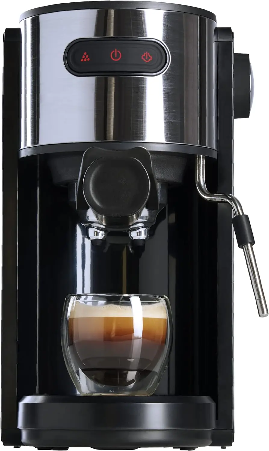 

Coffee Espresso Machine, Quick-Brew Espresso Maker with Milk Frother & 1.3 Liter Removable Water Tank