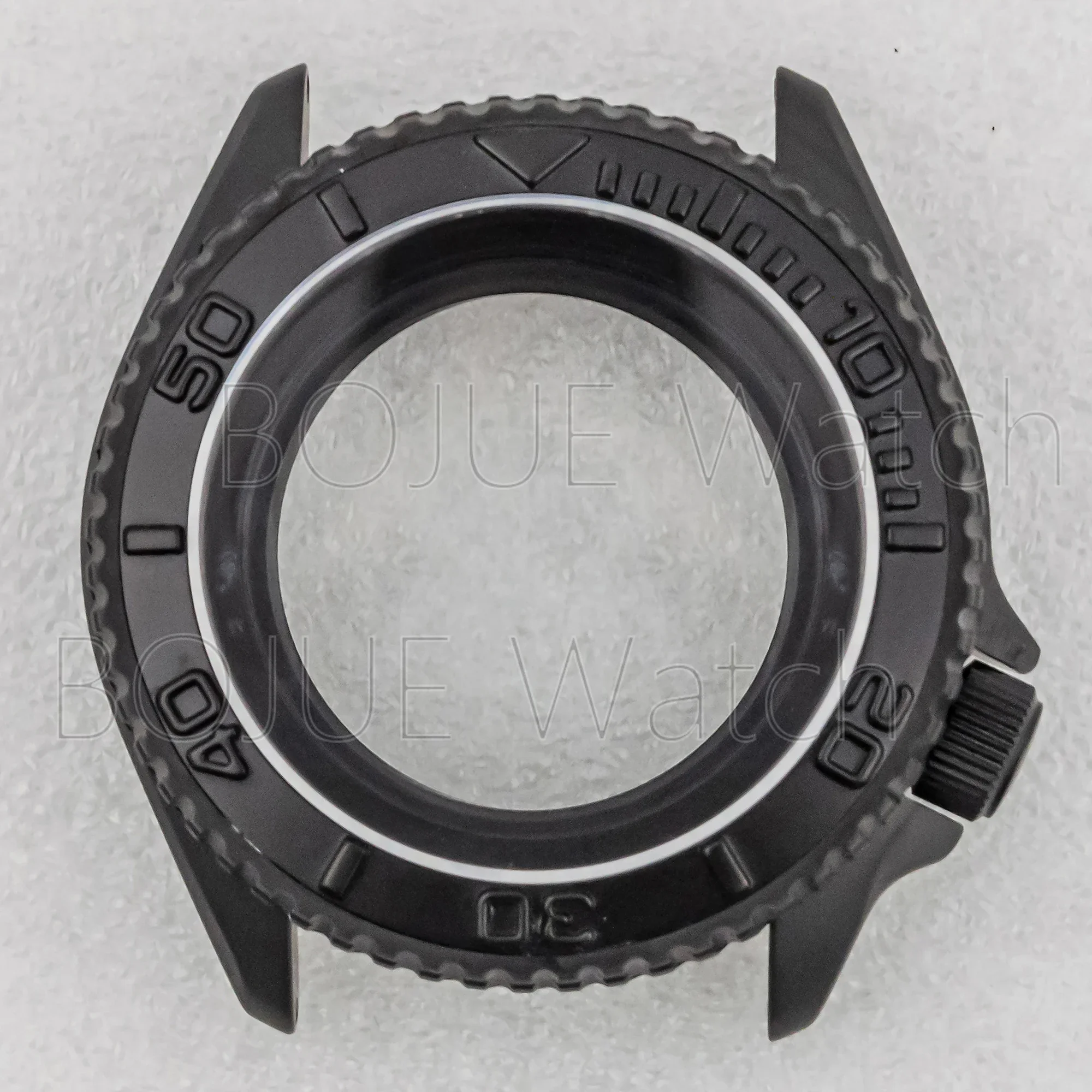 

High Quality 42mm SKX007 Case Black Matte Waterproof Stainless Steel Men Watch Case For Nh35 Nh36 Movement 28.5mm Dial Mod Parts