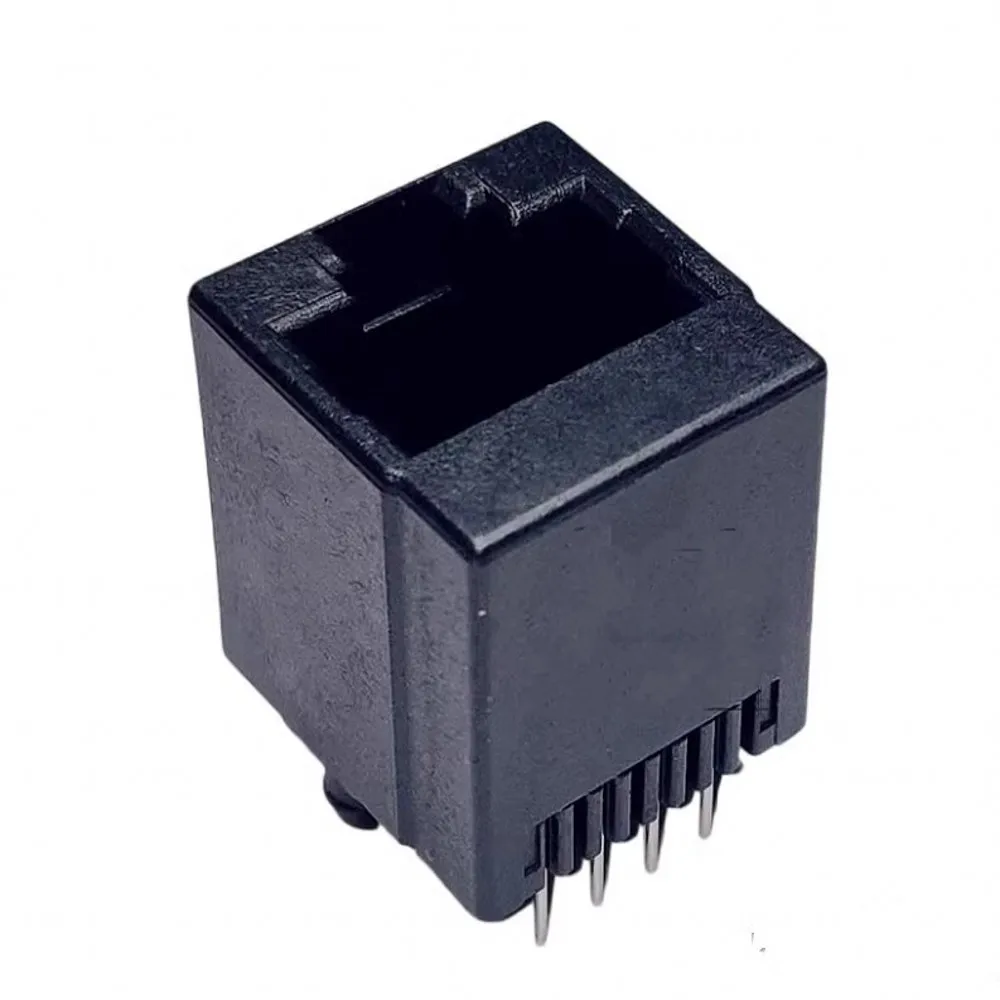 100 Stück RJ45-Netzwerkbuchse, weiblich, 5224, 8P8C, vertikal, RJ45, 180 Grad, Vollkunststoff – Detail 6