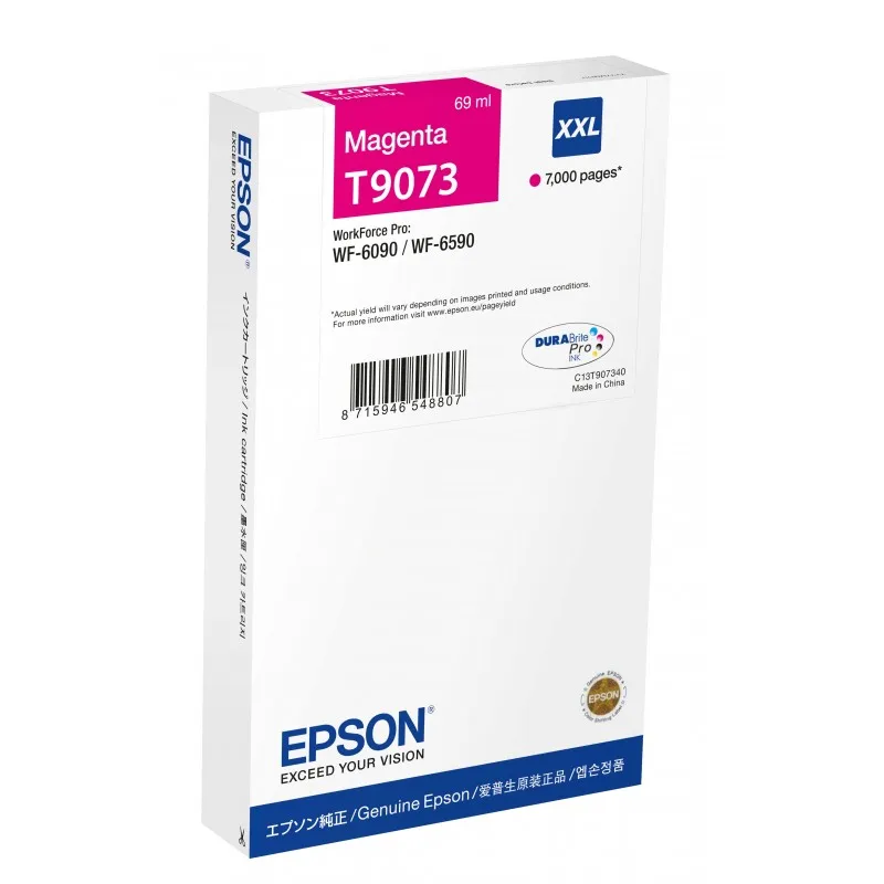 Epson T9073 Magenta Original ink cartridge-C13T907340 T9073 tintasycartuchos.com