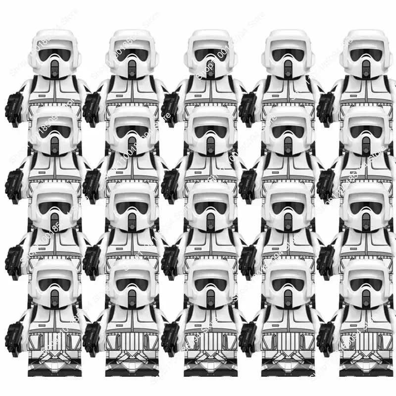 

Hot Toys star 20 Pcs Clone Trooper wars 501st Legion Stormtrooper Compatible Building Blocks Kids Bricks Mini Action Figure Toy