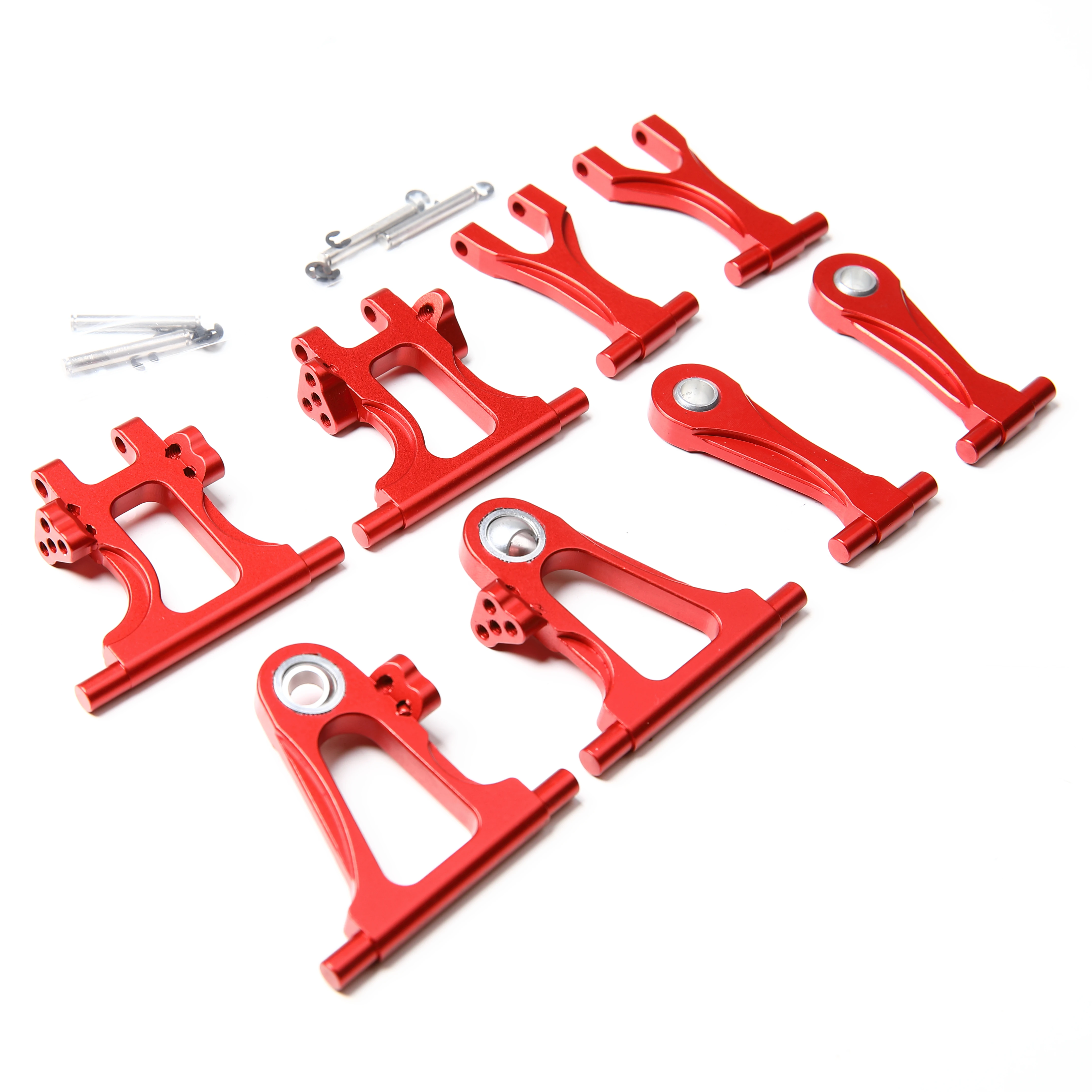 Aluminum TT-02 Front Rear Upper Lower Suspension Arm Set for RC Car Tamiya TT02