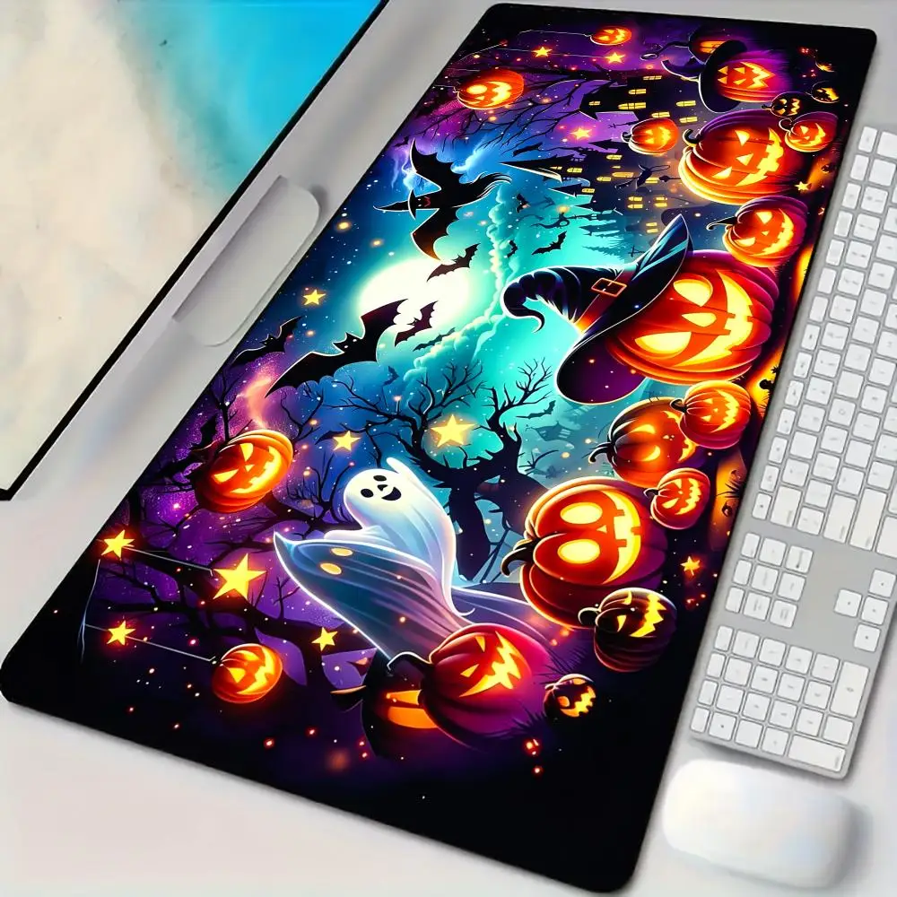 Mysterious Castle and Bats Mouse Pad Desk Mat Large Computer Office Carpet XXL Mousepad Gamer Gaming PC Accessories Keyboard Rug