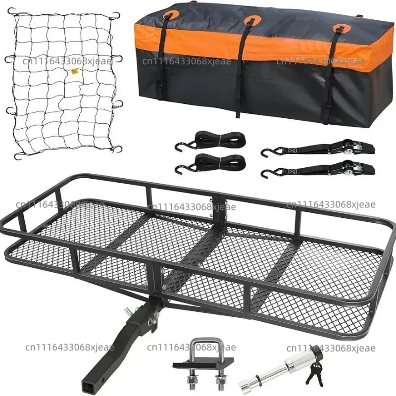Rear Luggage Frame Car Trailer Basket Flippable Rear Luggage Rack  Hot Sale Easy Pack