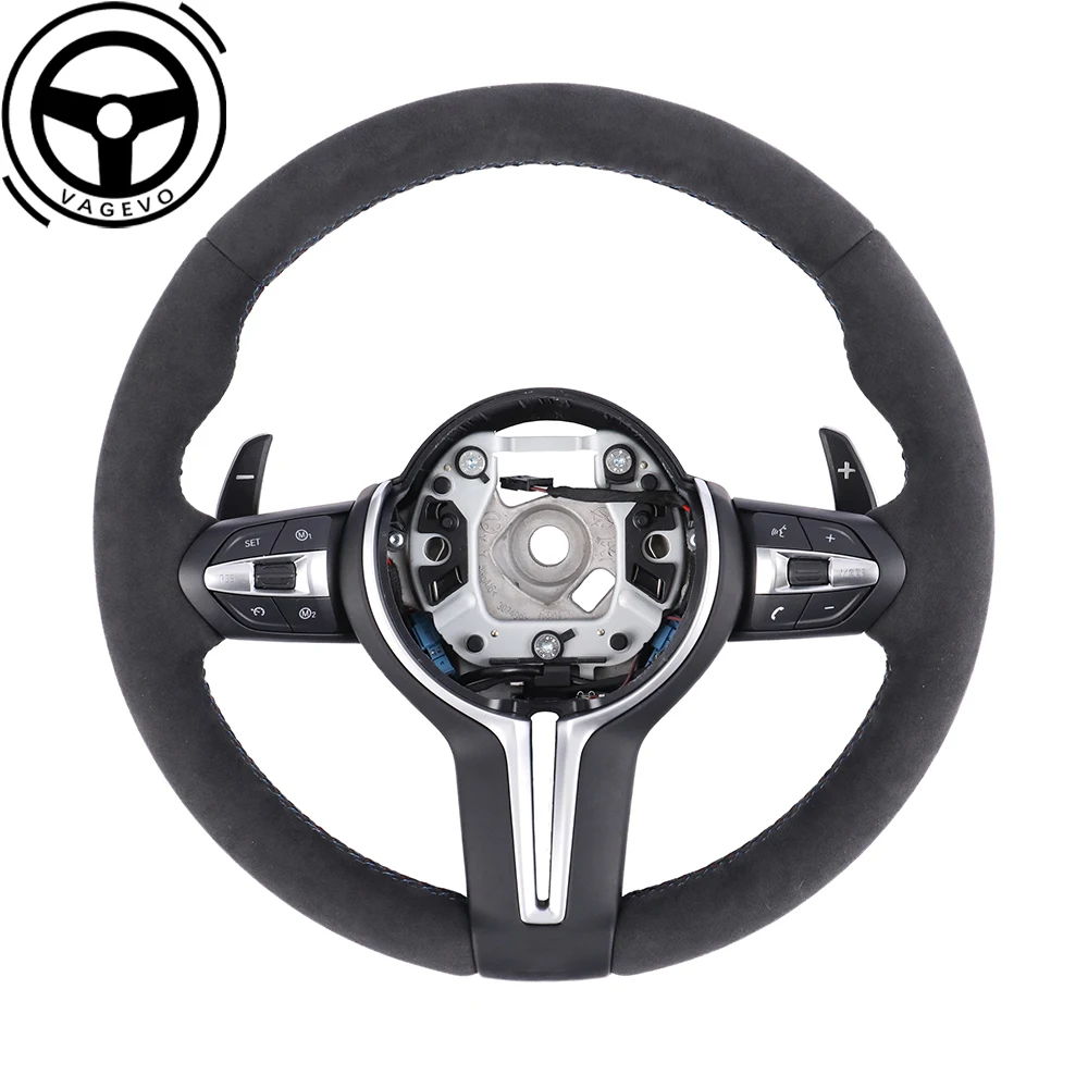 

Suede Leather Steering Wheel For BMW 3 Series 5 Series F30 F32 F10 F20 F07 F01 E46 E60 E90 M3 M4 M5 M Steering Wheel