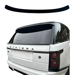 For Land Rover Range Rover VOGUE L405 Rear Mid Spoiler 2012 To 2019 By ABS Glossy Black Carbon Fiber Trunk Wing Lip Body Kit