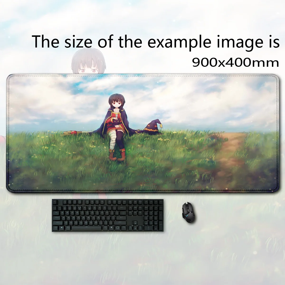 

Konosuba Megumin Anime mousepad Mouse Mat Desk Mat With teclado mousepad Gaming Accessories Prime Gaming XXL Keyboard mouse pad