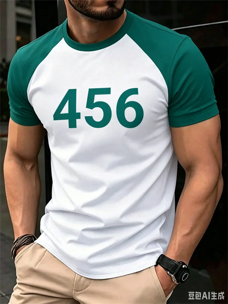Men And Women T-shirt DIY Player Cosplay Costume 124 456 388 Funny Polyester Comfortable Short Sleeve Tee Tops Daily Man Clothes