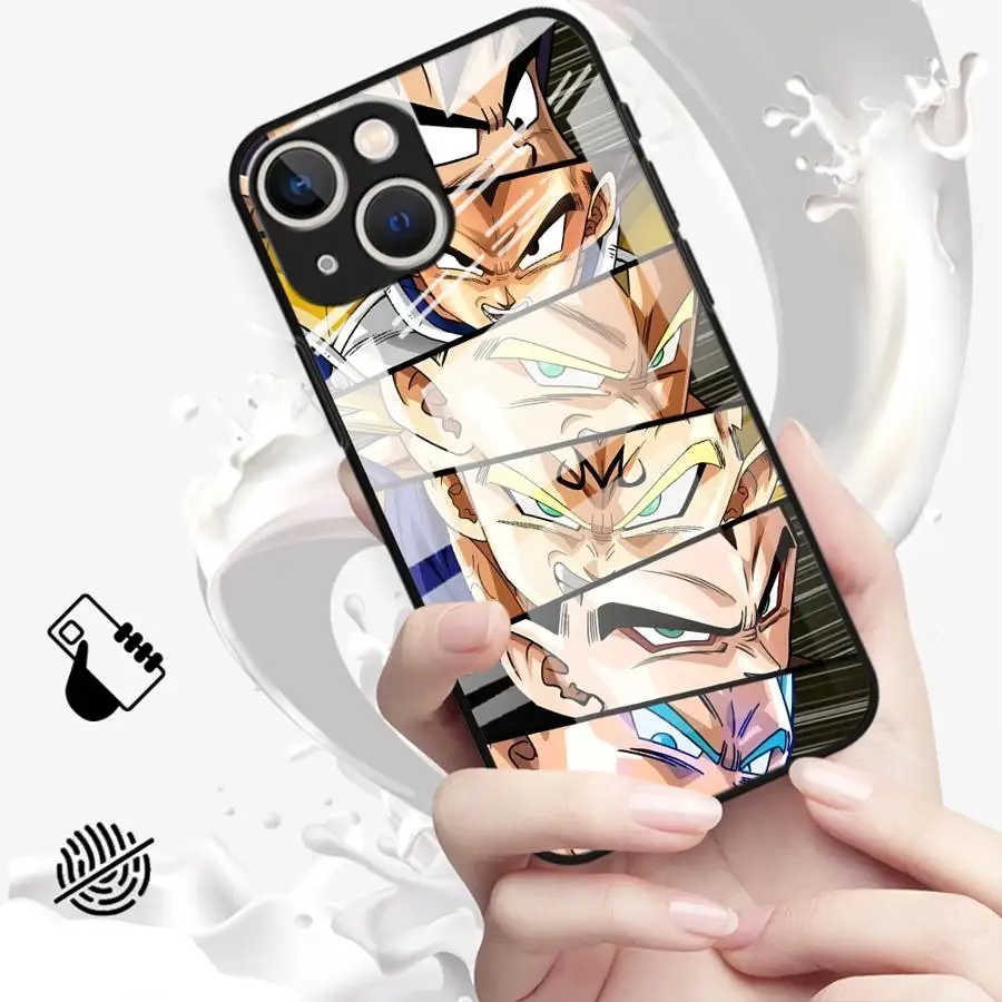 D-ragonS B-allS Goku Art Case for iPhone 17 Pro Max Air 15 Plus 14 11 16 12 8 13 XR Glass Phone Cover  view 6